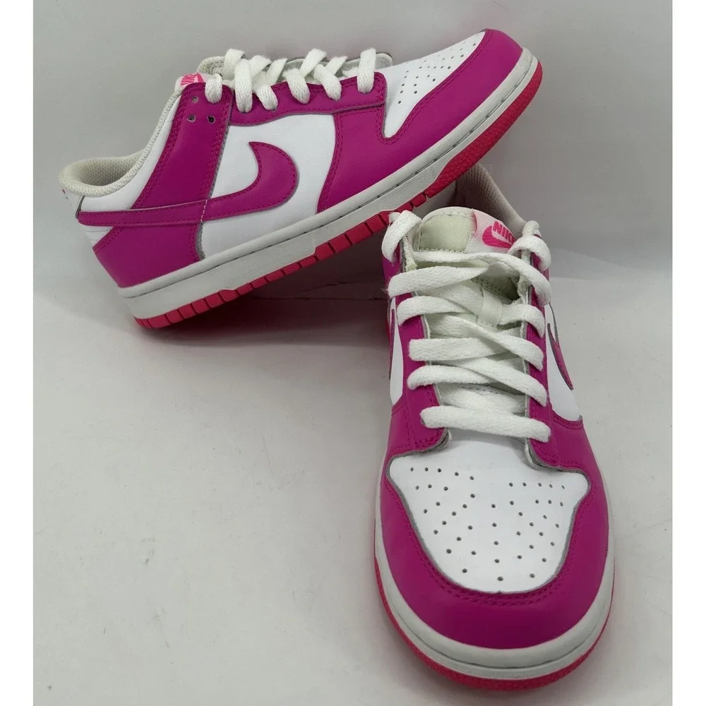 Nike Dunk Low Laser Fuchsia Pink GS FB9109-102 Boys Size 6.5Y New